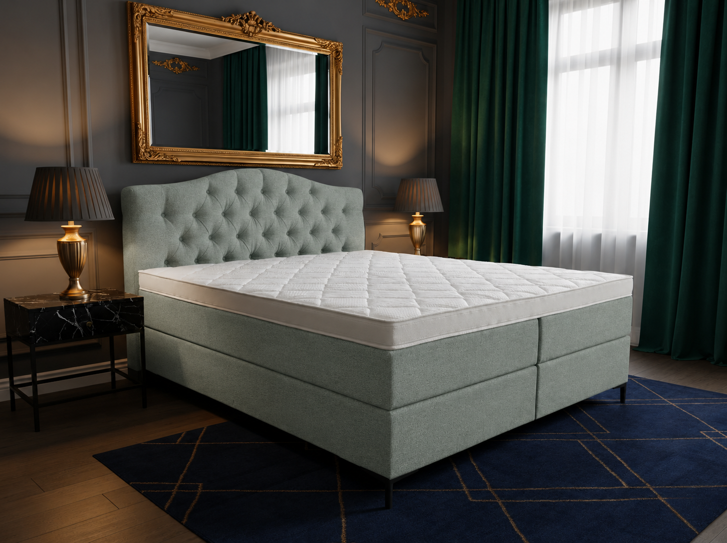 2 persoons boxspring Barok - 180cm