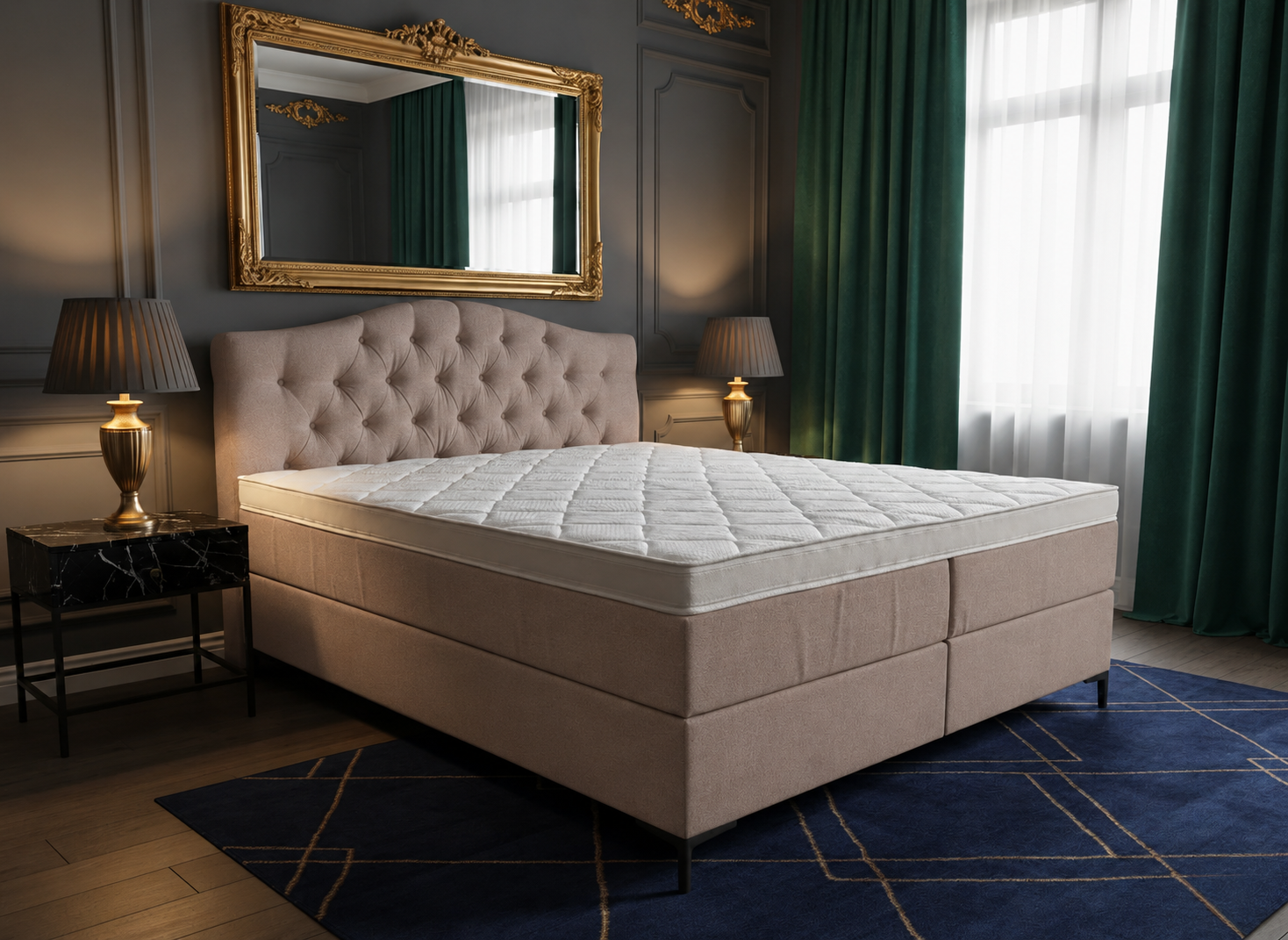 2 persoons boxspring Barok - 180cm