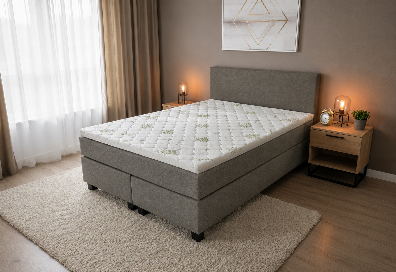 2 persoons boxspring Pro active - 140cm