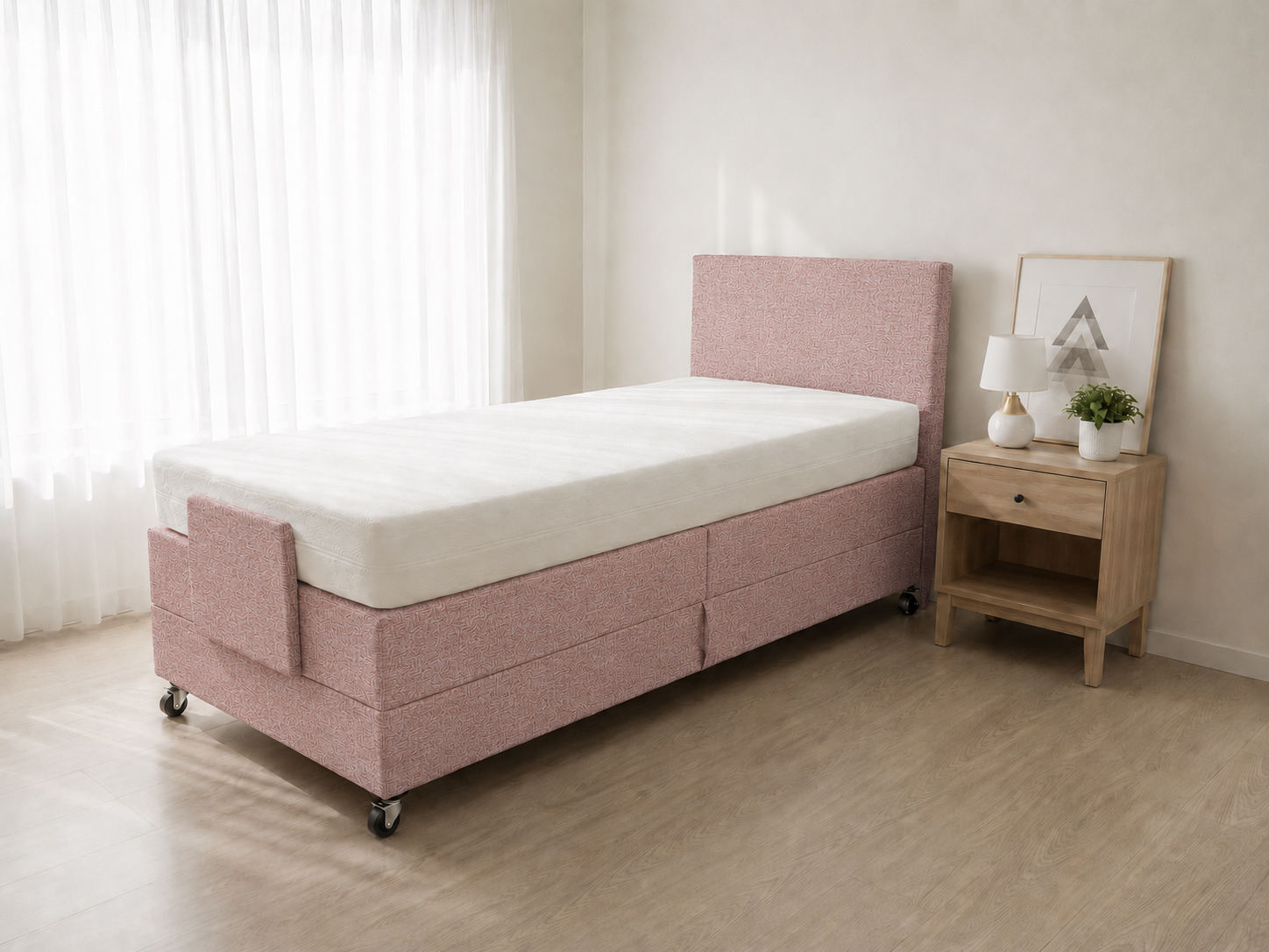 Hoog-Laag boxspring Care Free Premium 1-persoons