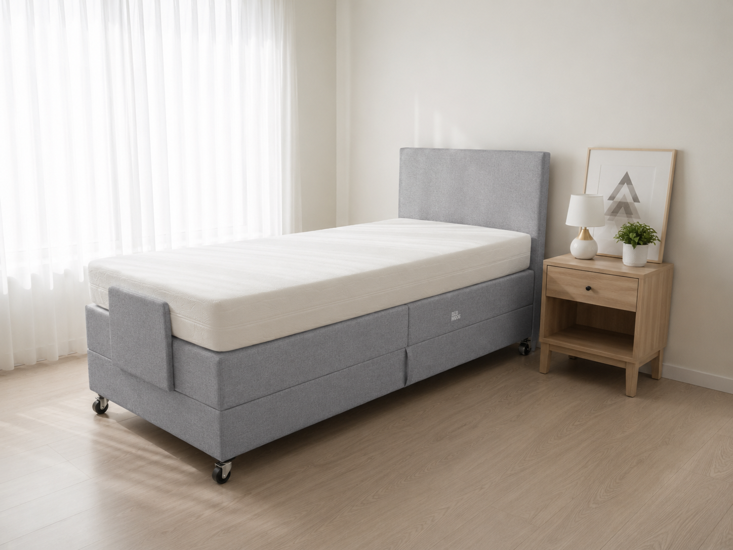 Hoog-Laag boxspring Care Free Premium 1-persoons