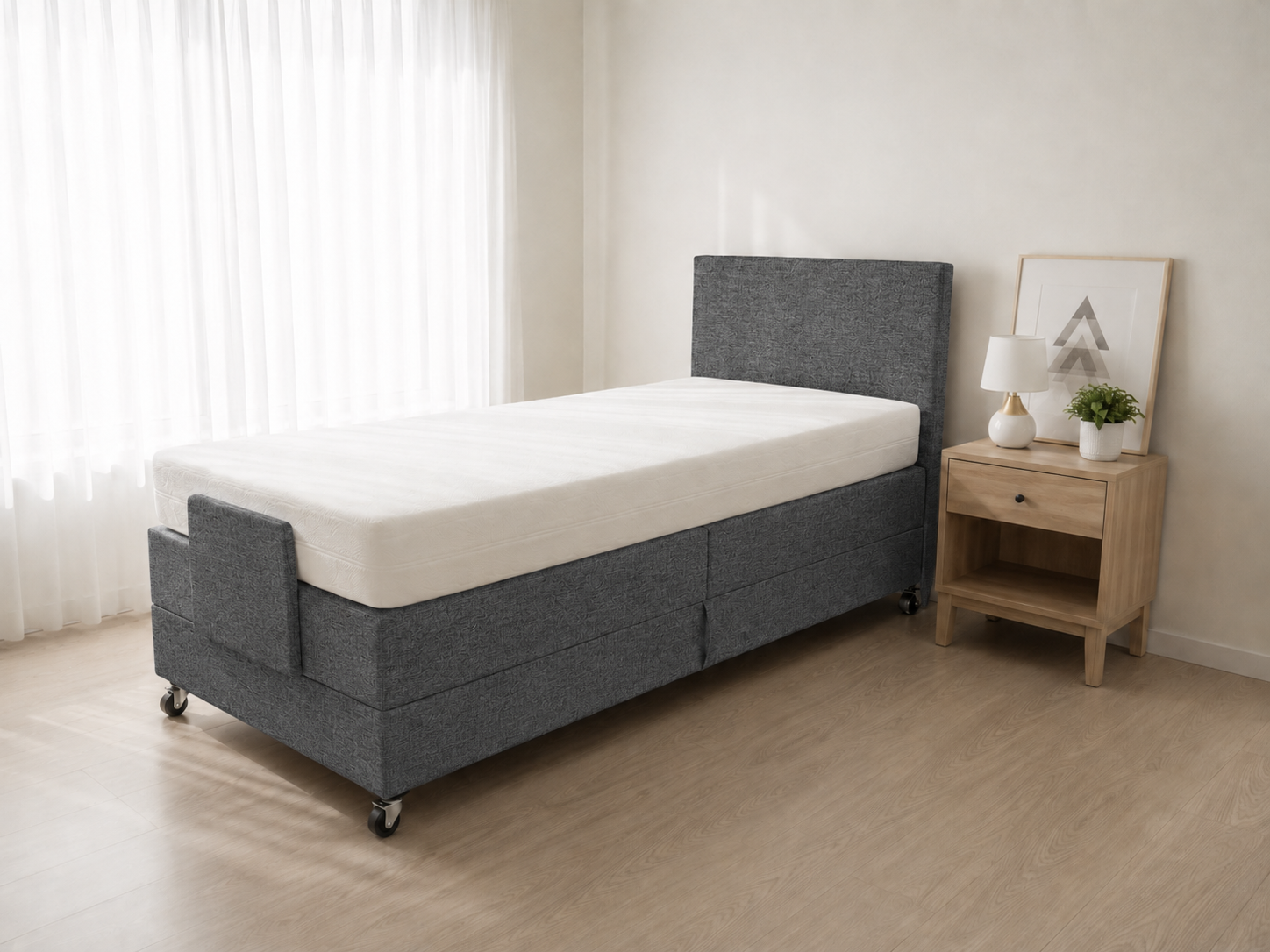 Hoog-Laag boxspring Care Free Premium 1-persoons