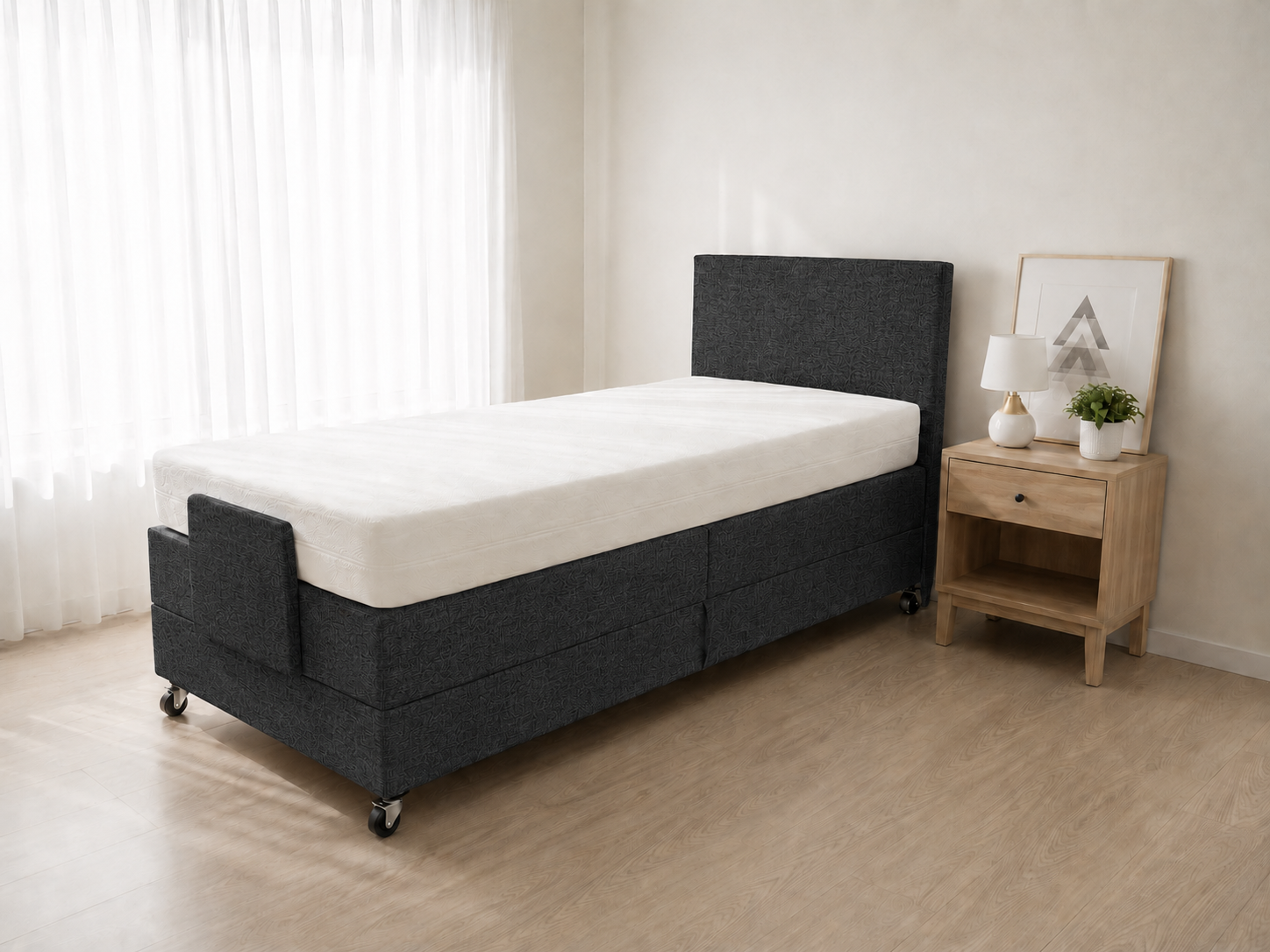 Hoog-Laag boxspring Care Free Premium 1-persoons