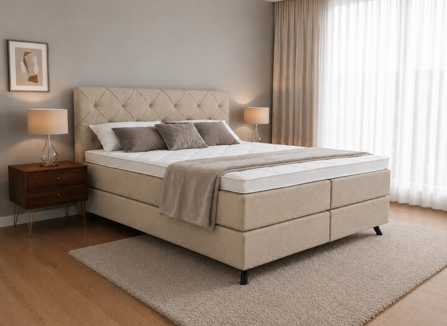 2 persoons boxspring Diresta Dormito - 180cm