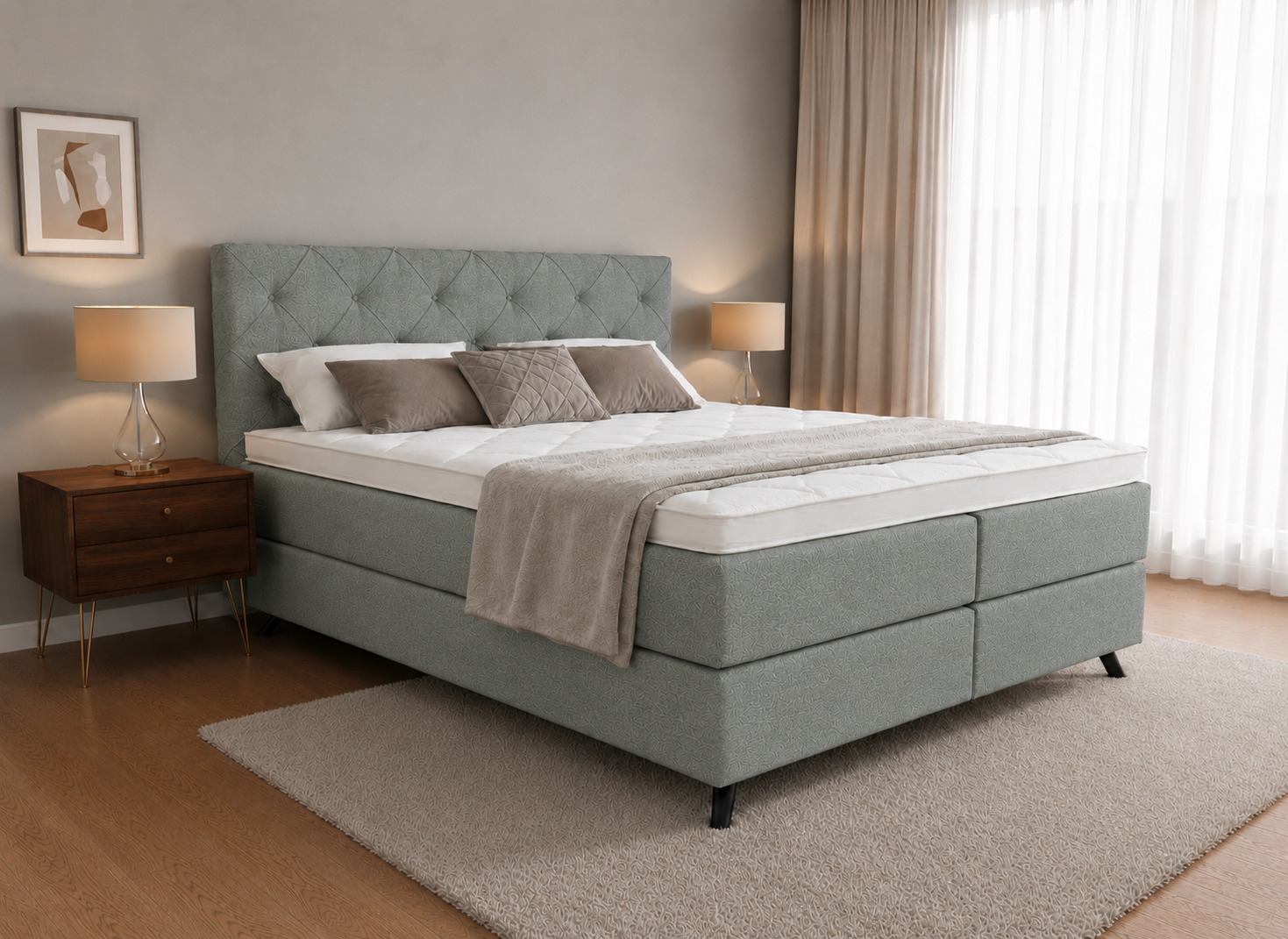 2 persoons boxspring Diresta Dormito - 180cm