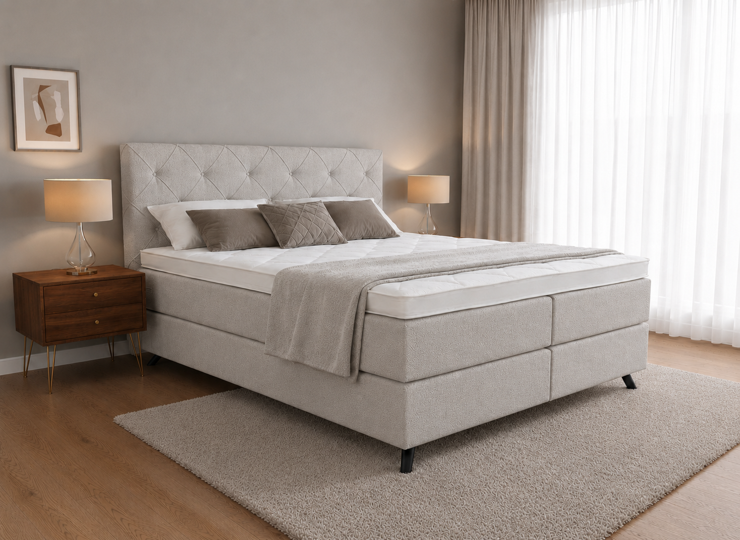 2 persoons boxspring Diresta Dormito - 180cm