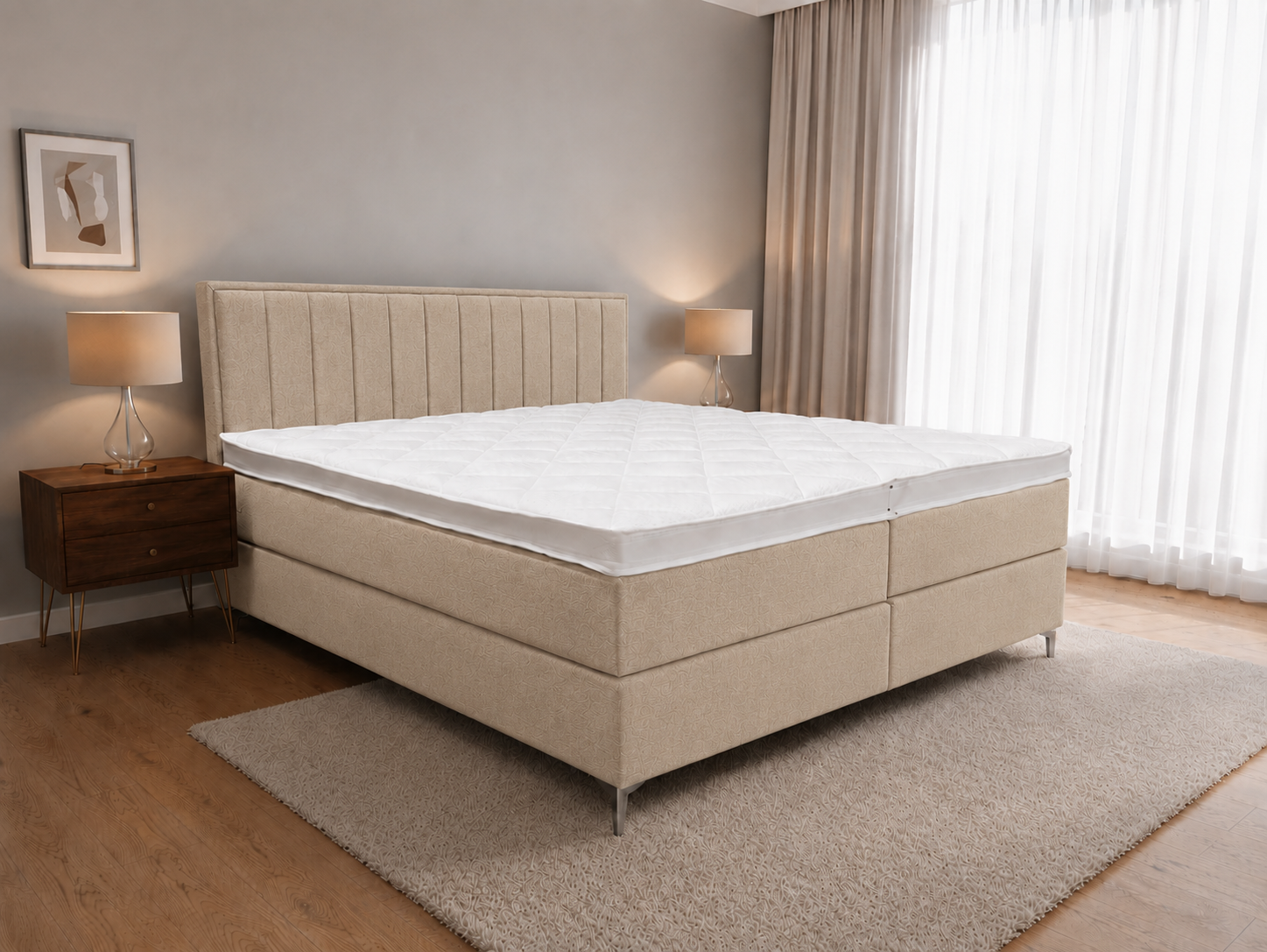 2 persoons boxspring Diresta Velvet - 180cm