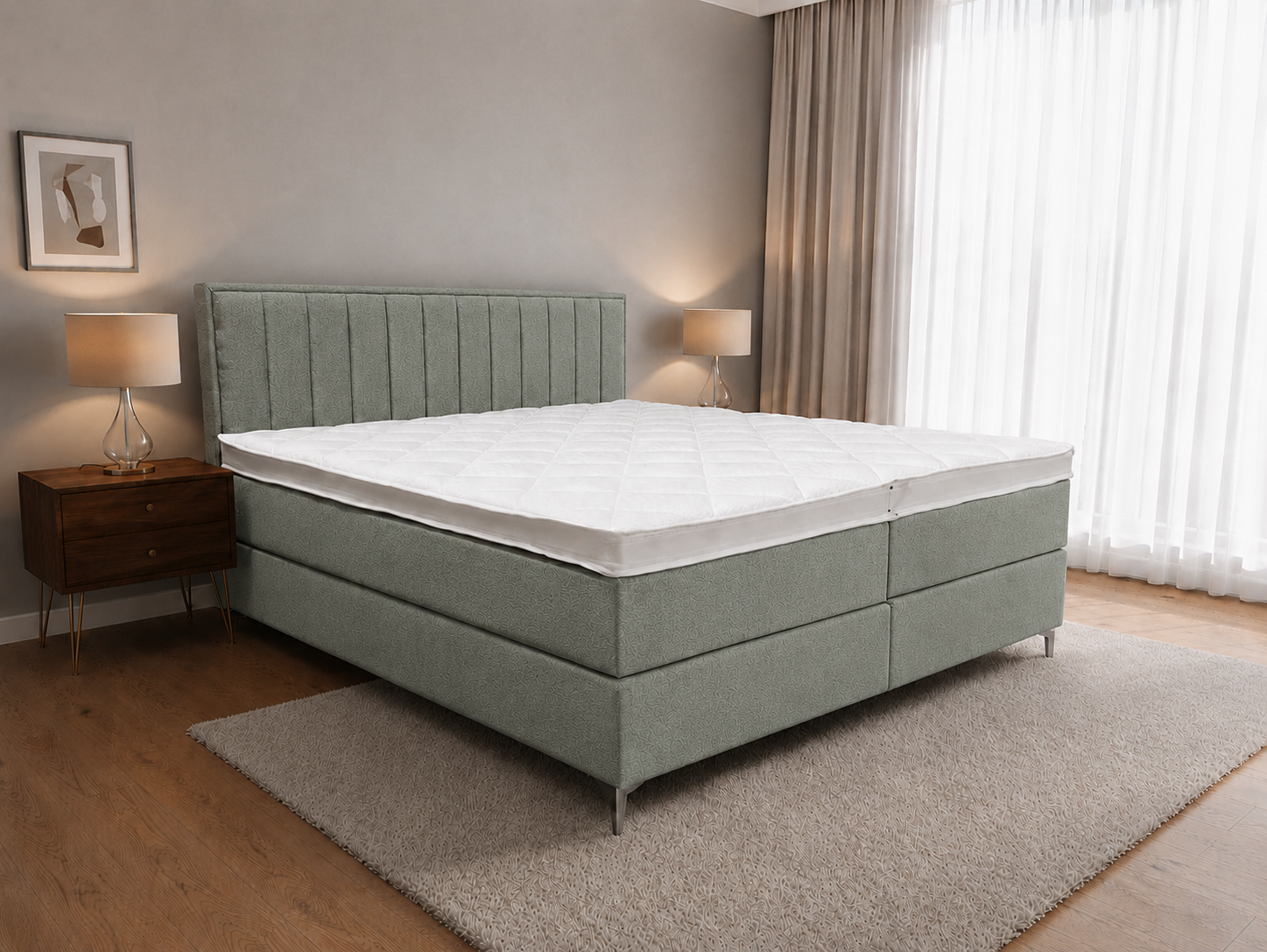 2 persoons boxspring Diresta Velvet - 180cm