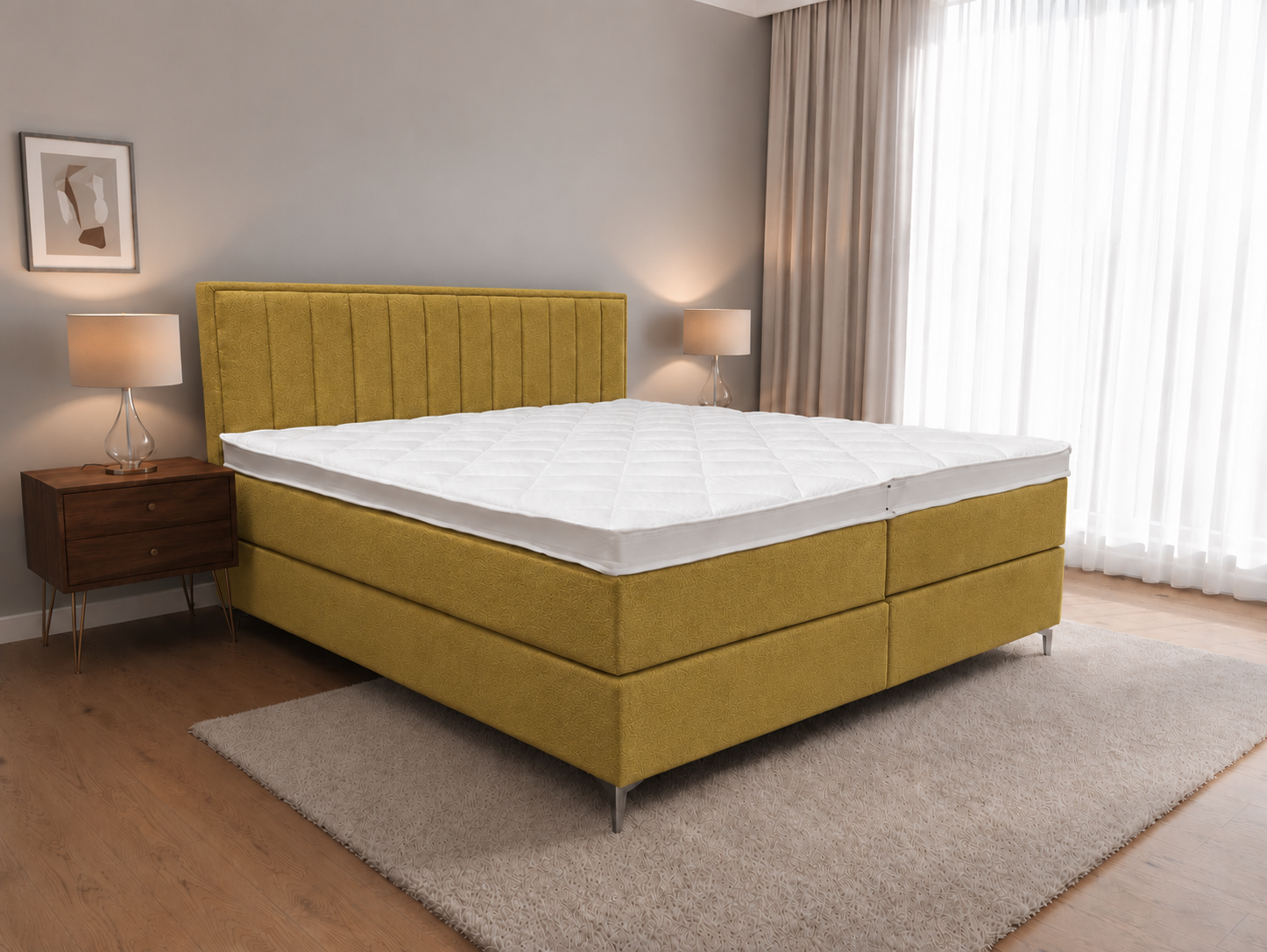 2 persoons boxspring Diresta Velvet - 180cm
