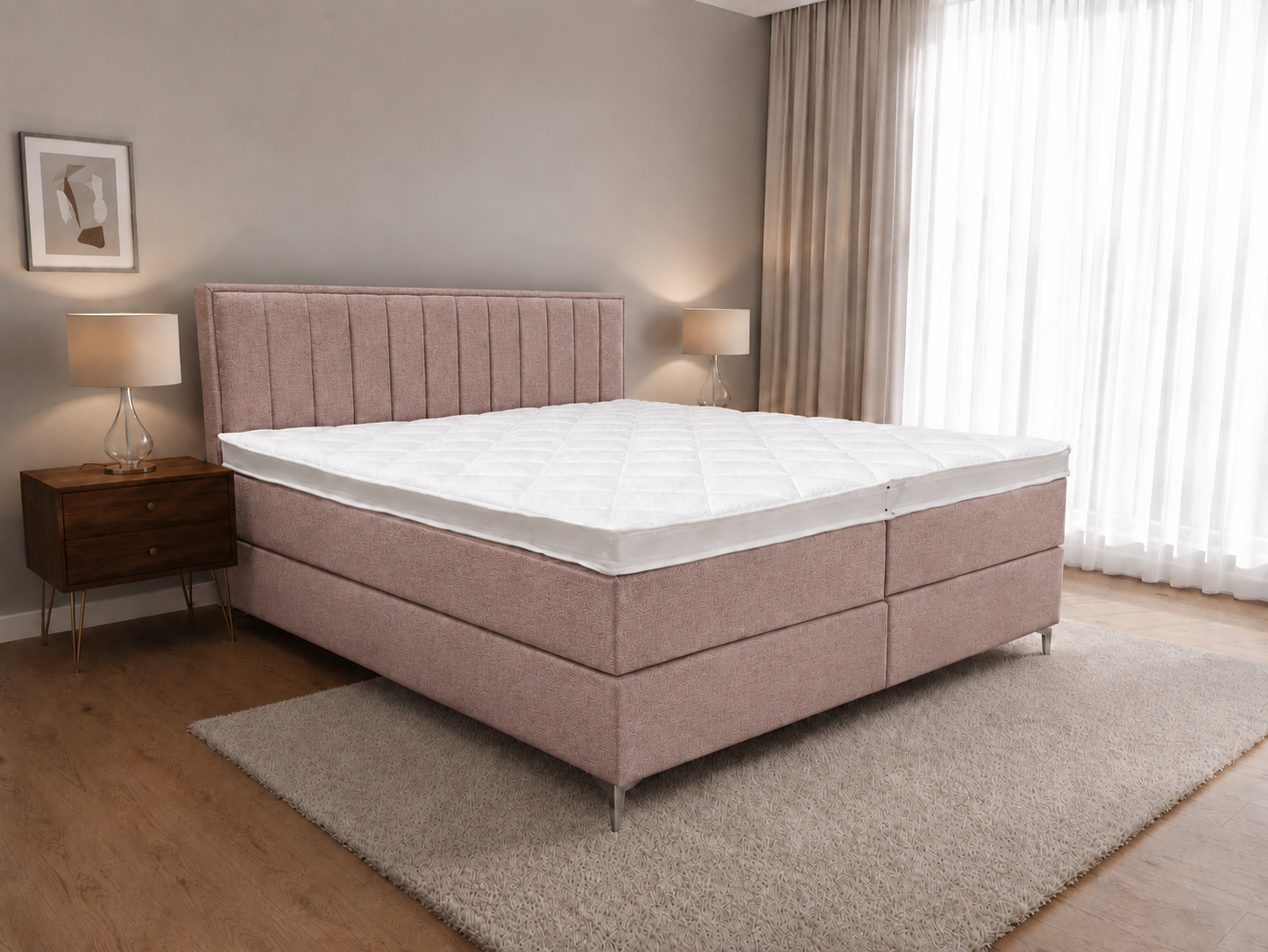 2 persoons boxspring Diresta Velvet - 180cm