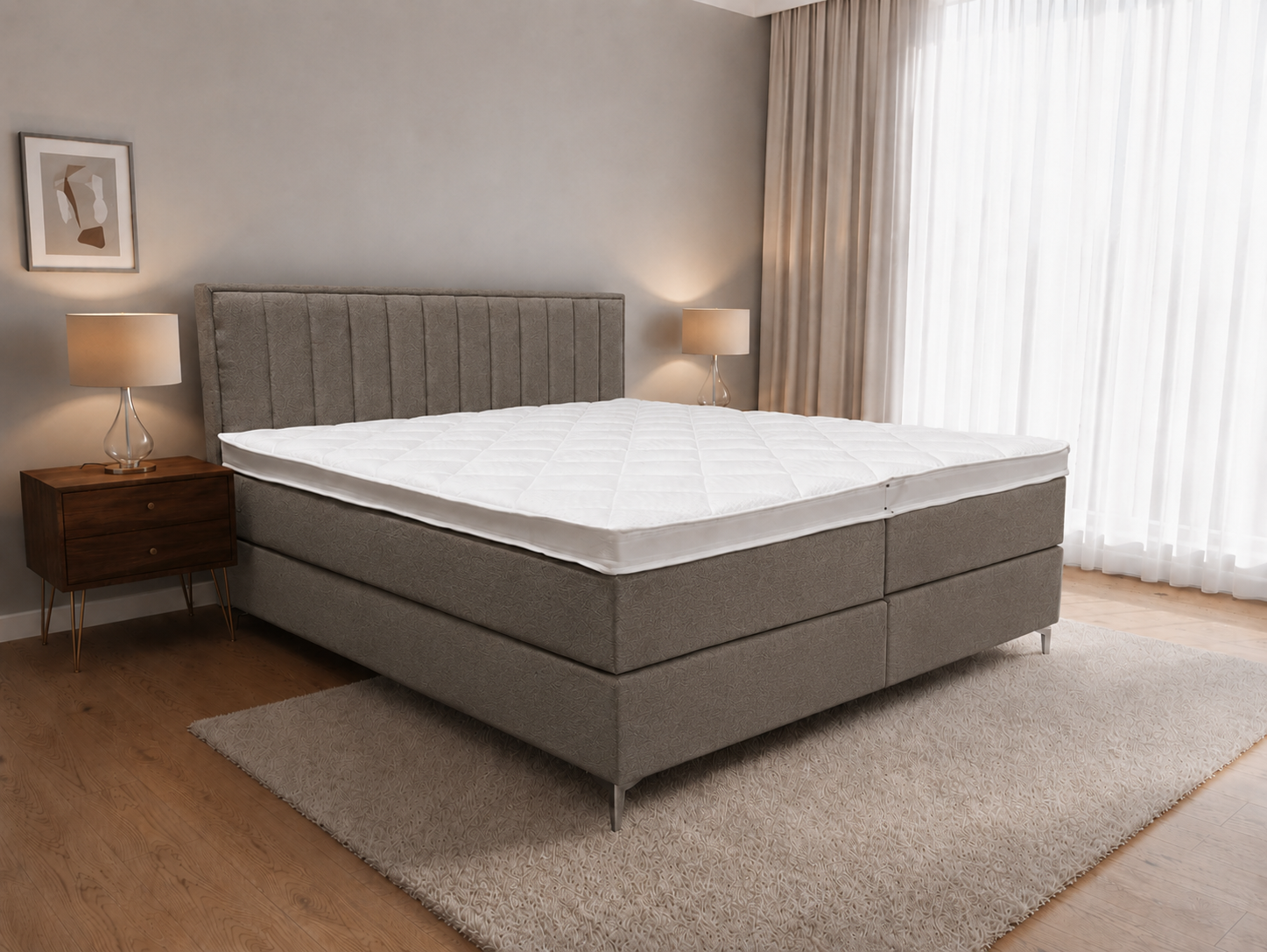 2 persoons boxspring Diresta Velvet - 180cm