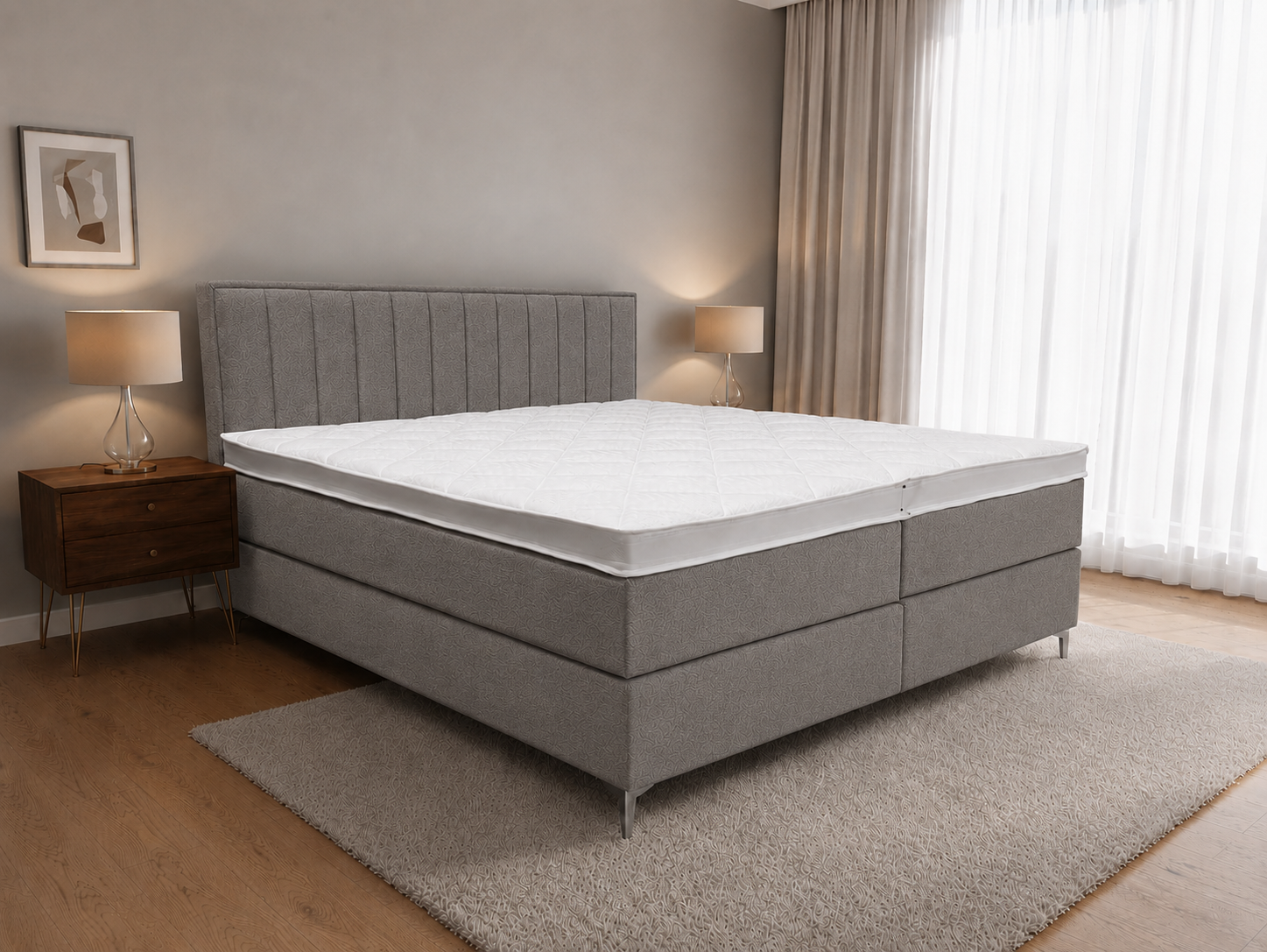 2 persoons boxspring Diresta Velvet - 180cm
