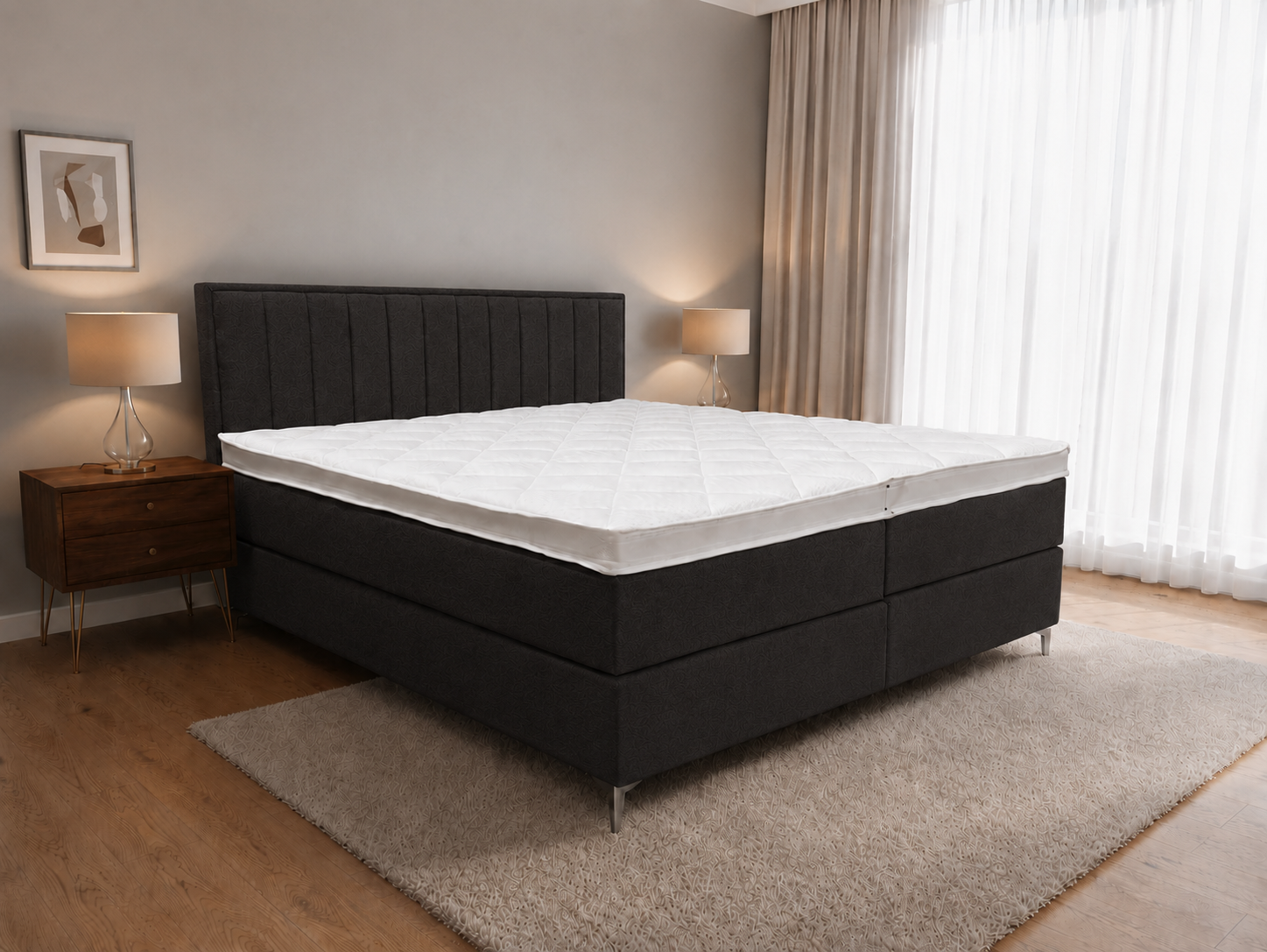 2 persoons boxspring Diresta Velvet - 180cm
