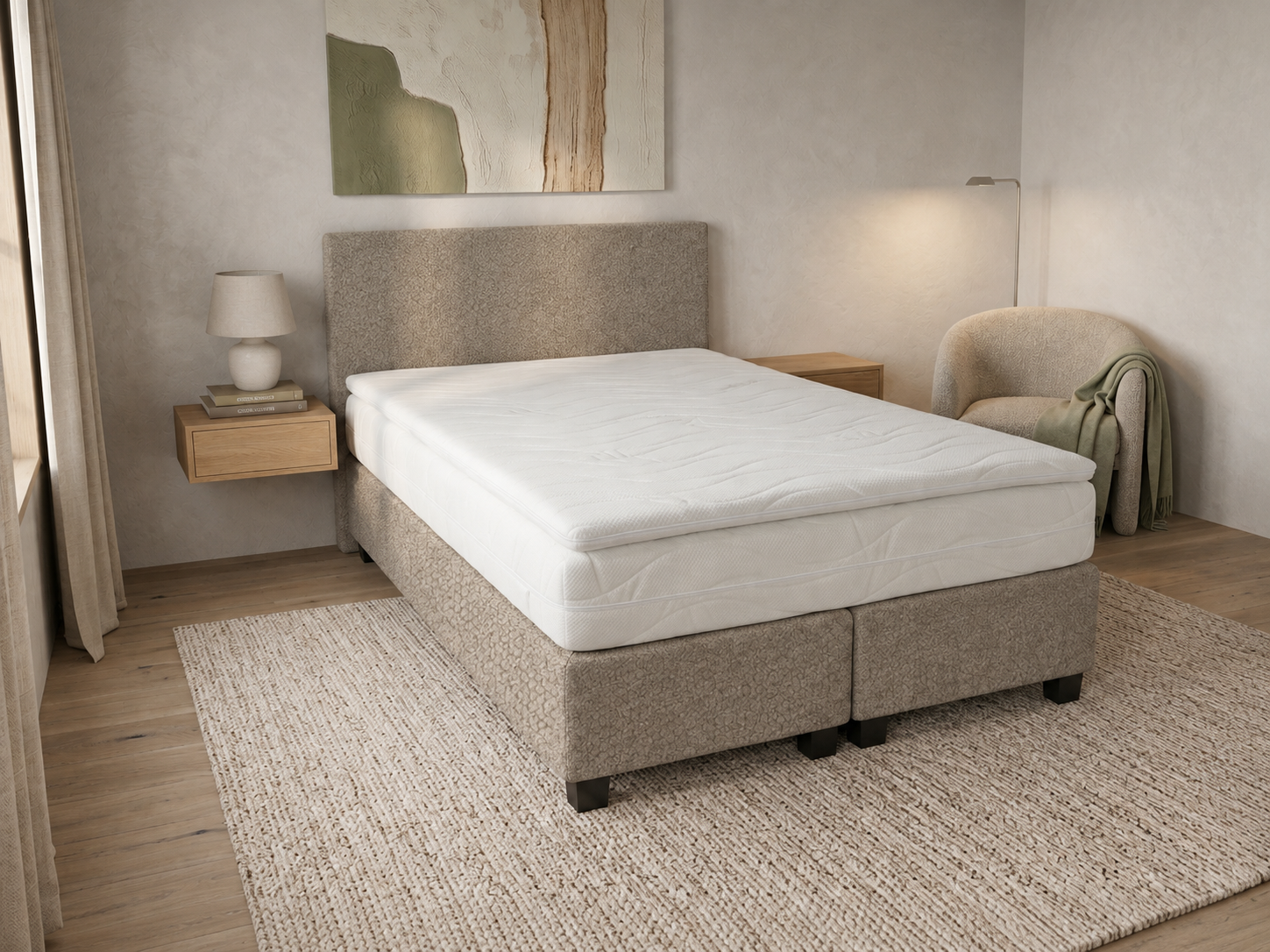 Twijfelaar boxspring Easy Deluxe - 120cm