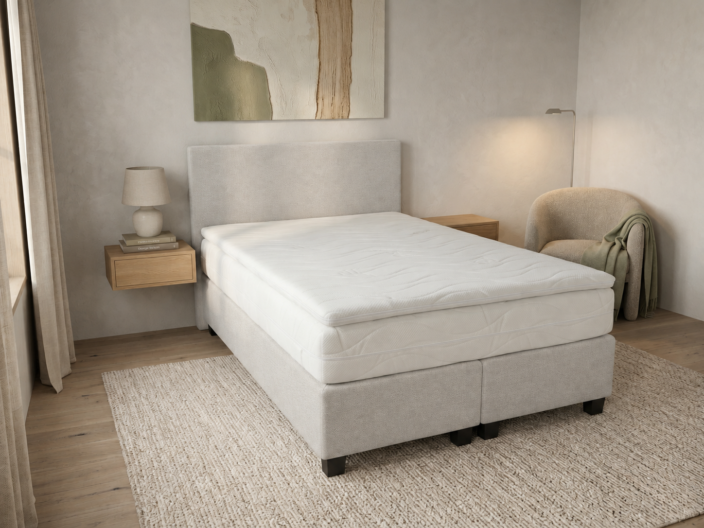 Twijfelaar boxspring Easy Deluxe - 120cm