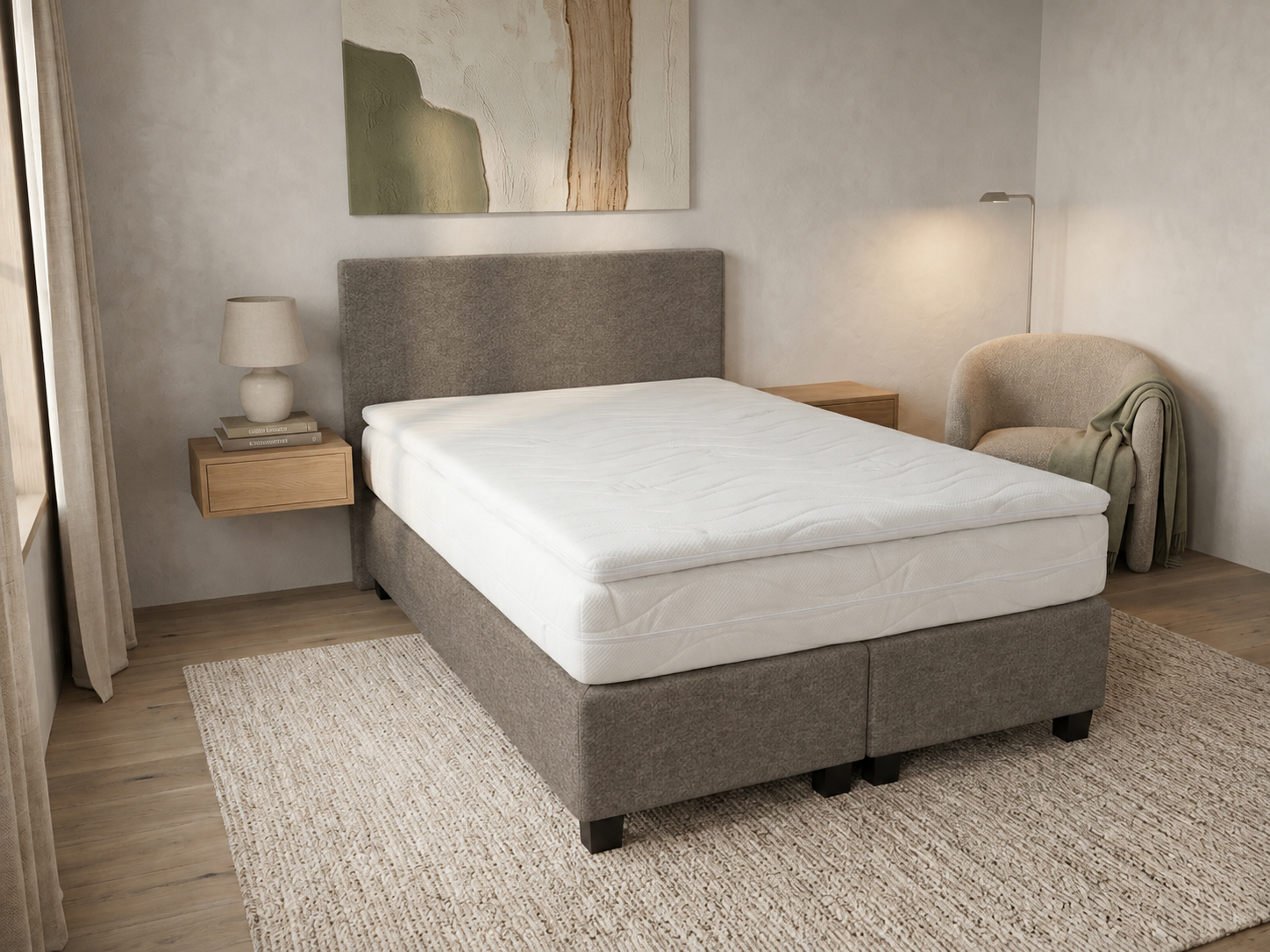 Twijfelaar boxspring Easy Deluxe - 120cm