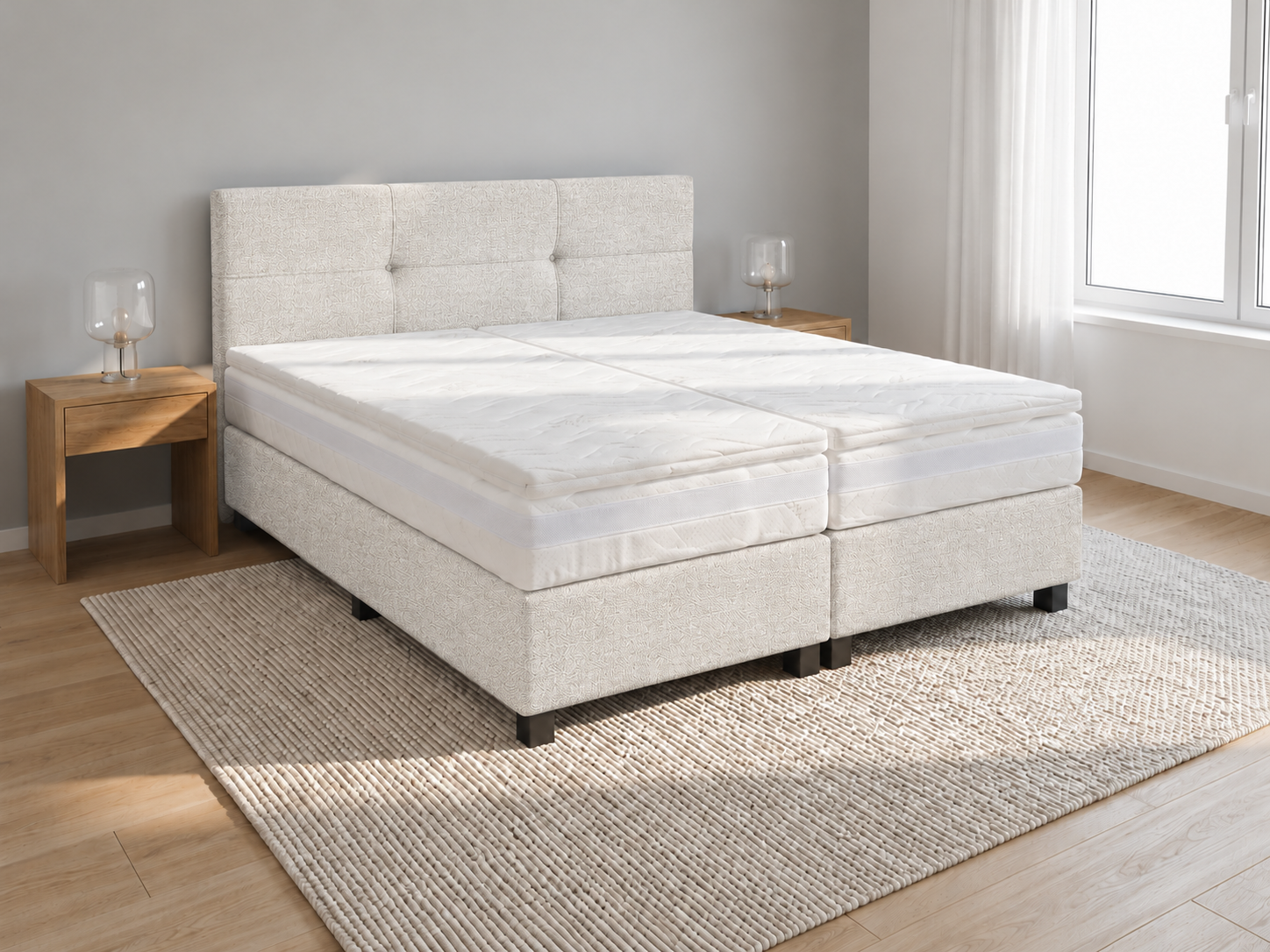 2 persoons boxspring Italia - 160cm