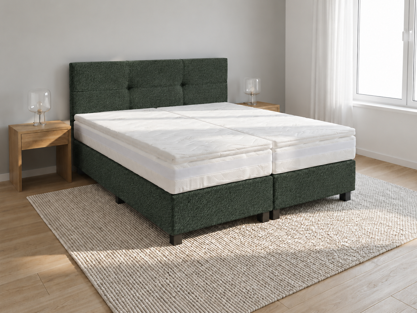 2 persoons boxspring Italia - 140cm