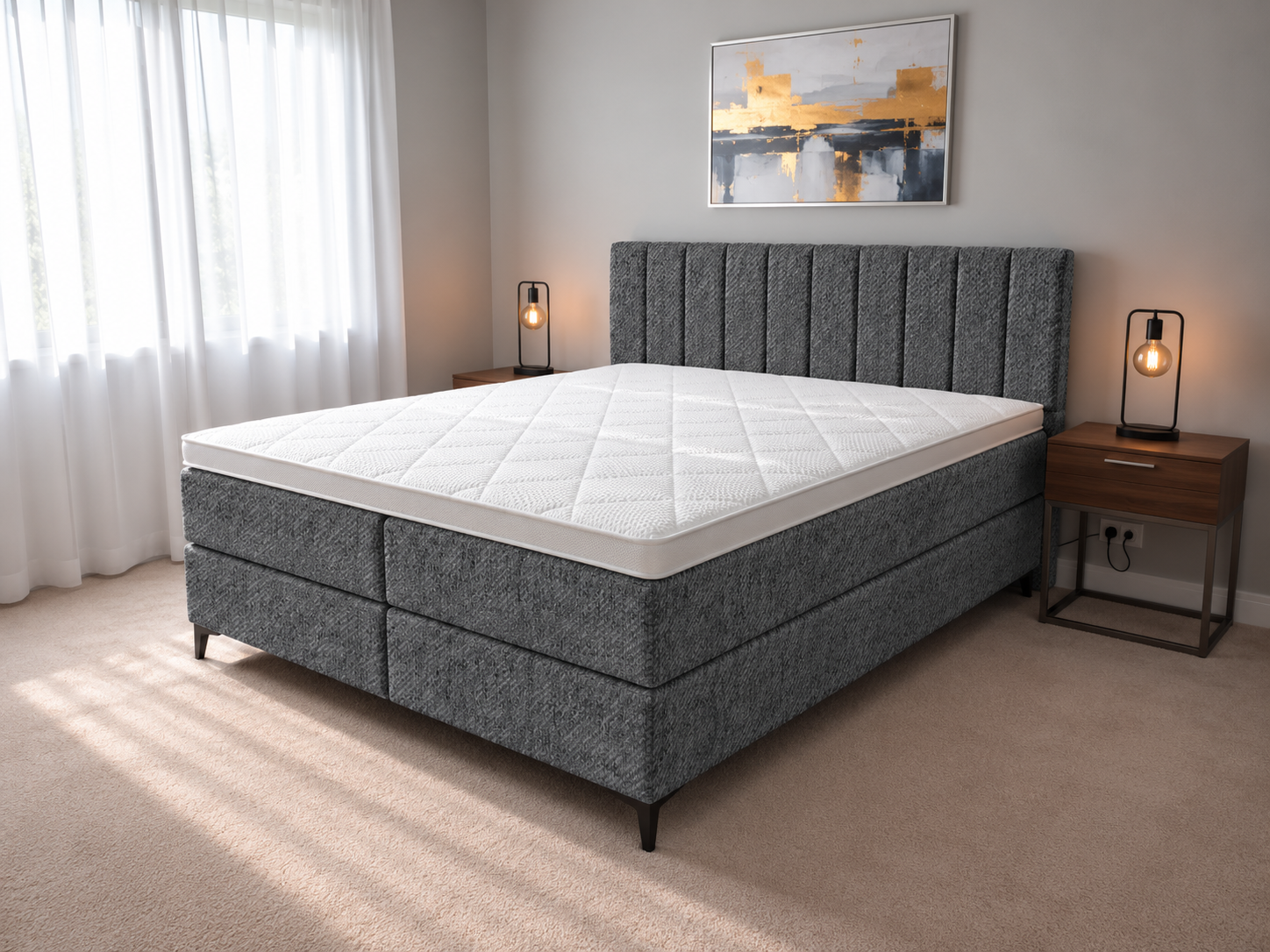 2 persoons boxspring Desiree - 140cm