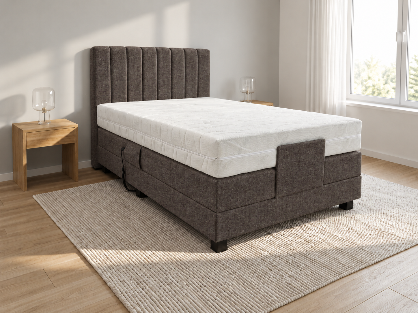 Avilon Twijfelaar elektrische boxspring met Hoog-Laag functie