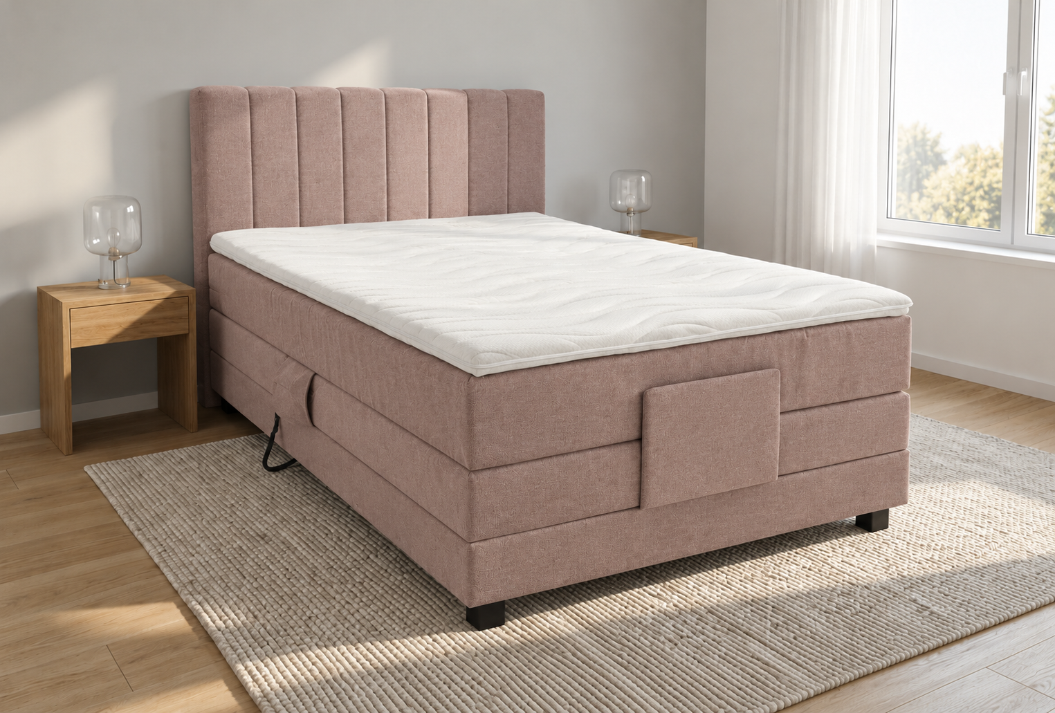 Twijfelaar boxspring Avilon Luxury - 120cm - Elektrisch