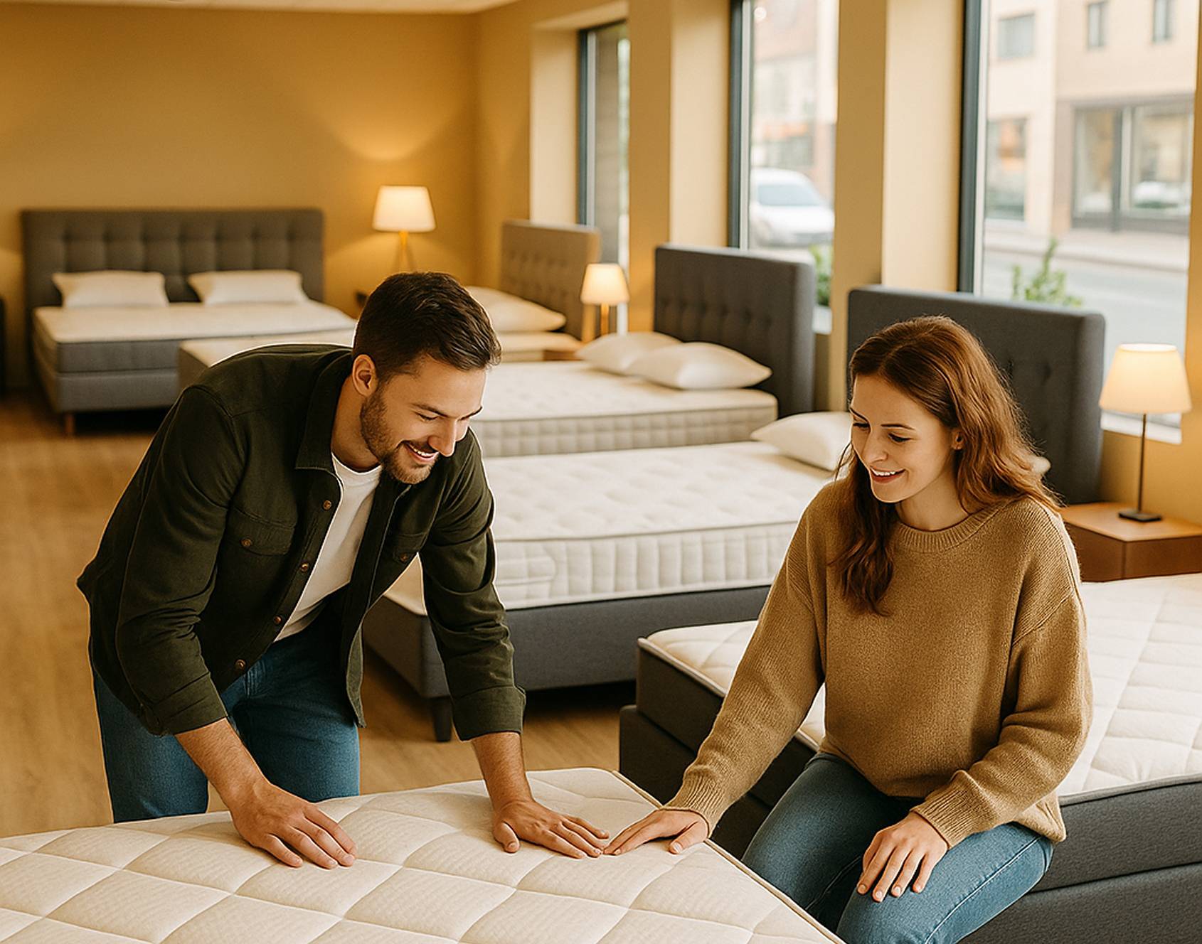 Ervaar jouw nieuwe bed,  voordat je bestelt