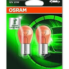 Osram Osram Ultralife gloeilamp 12v 21w amber Bau15s