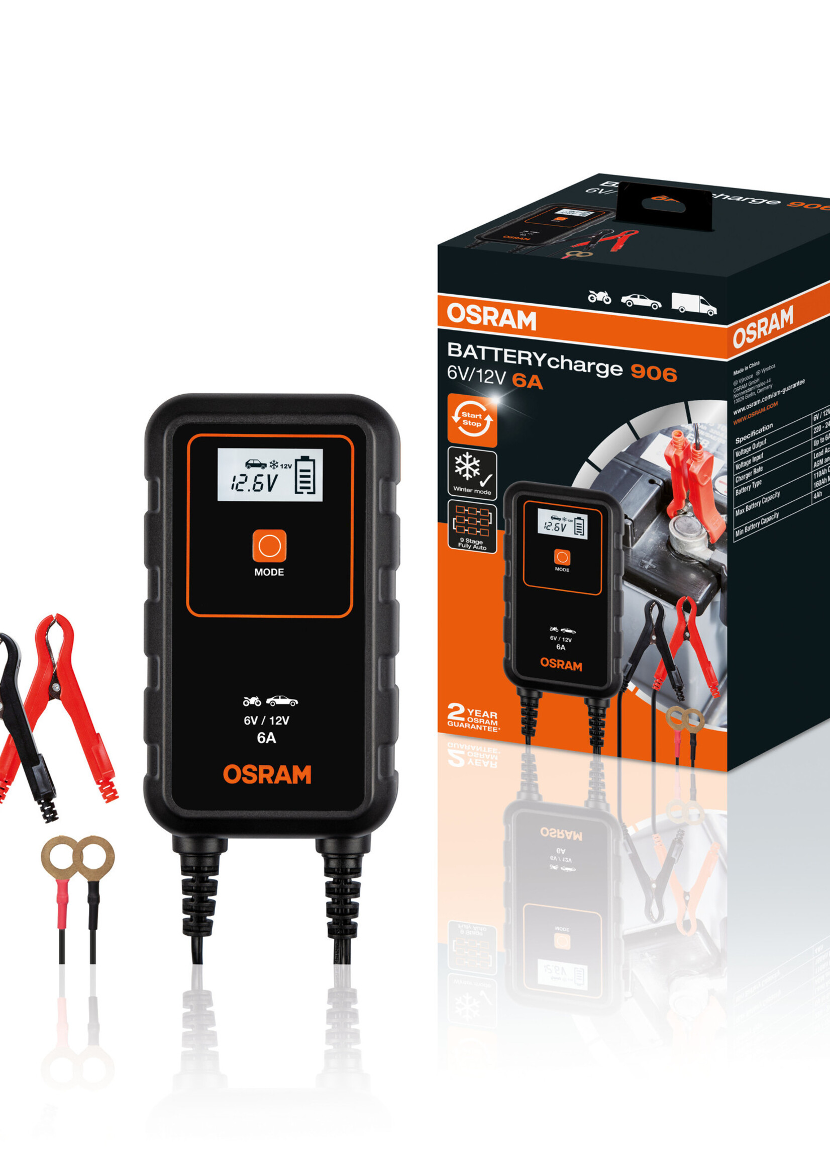 Osram Acculader 6A - OEBCS906