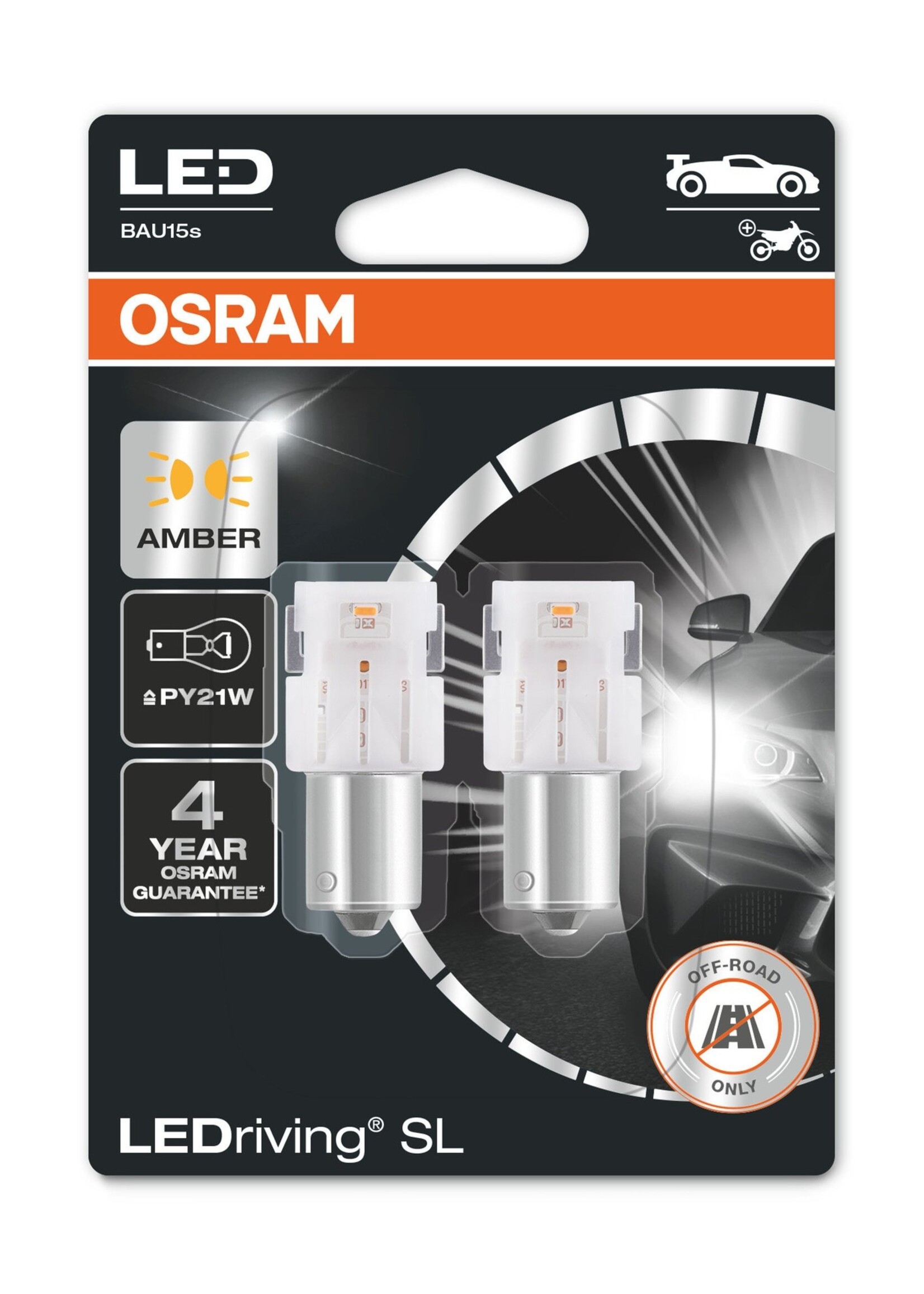 Osram Ledriving PY21W oranje
