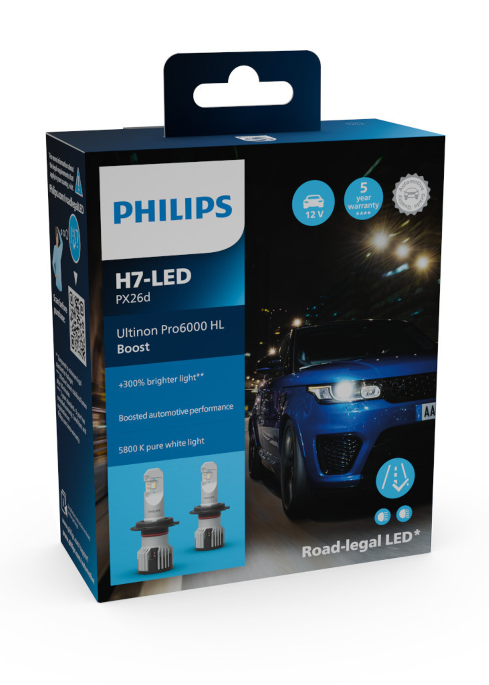 Philips LED H7 U6000 Boost