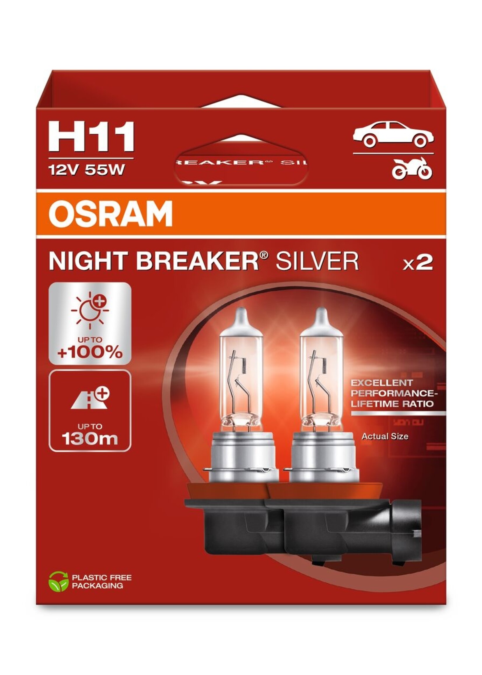 Osram H11 Nightbreaker silver Duo