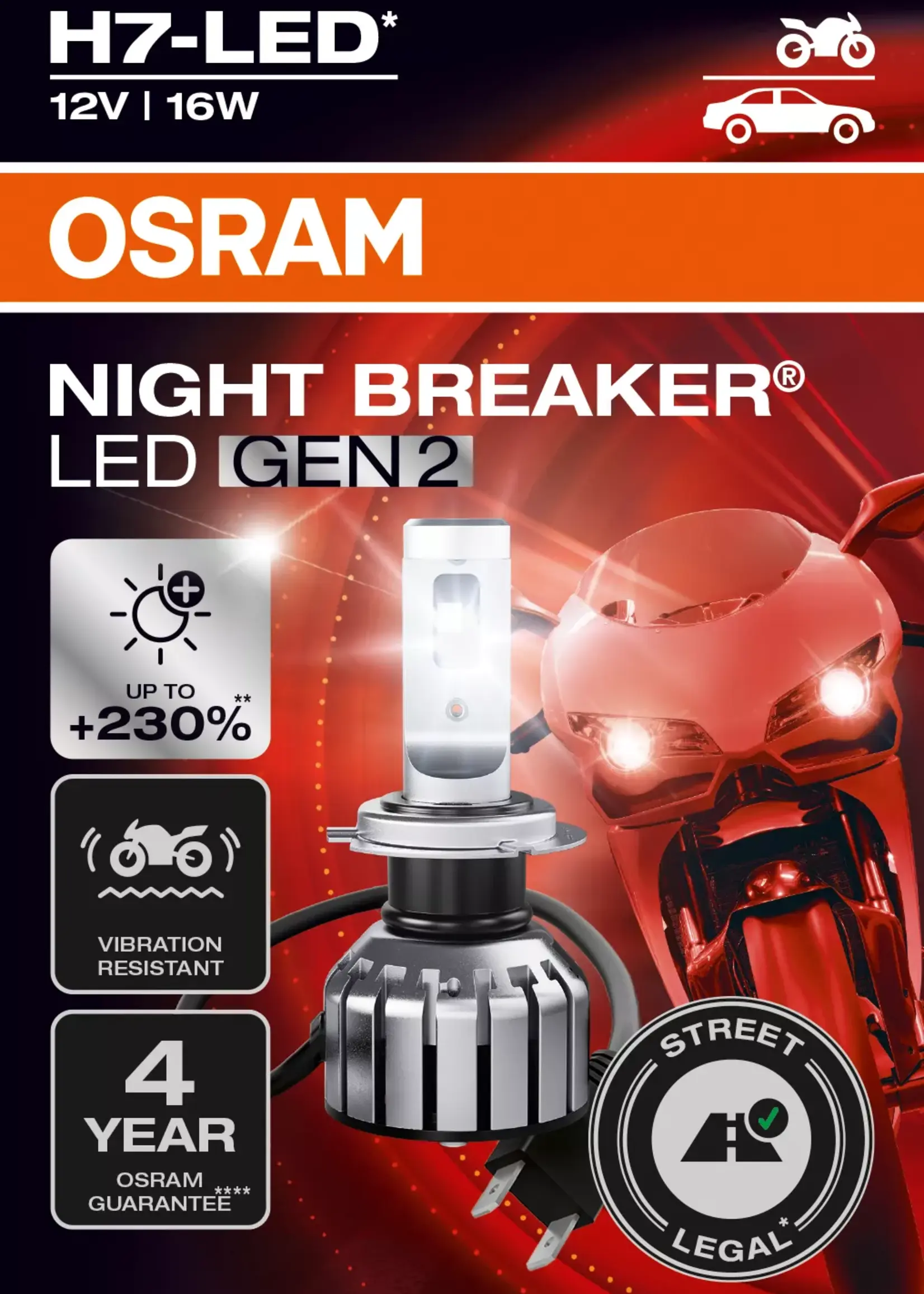 Osram NIGHT BREAKER H7-LED Motor
