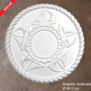 Grand Decor Rozet REGATTA SAILBOATS diameter 46,0 cm babykamer / kinderkamer