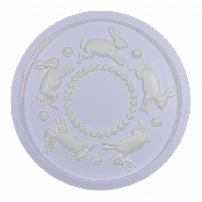 Grand Decor Rozet SPIRALING BUNNIES diameter 46,0 cm babykamer / kinderkamer