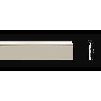 Homestar Plint CF12 (120 x 15 mm), lengte 2 m