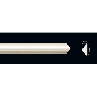 Homestar Wandlijst CW11 (38 x 18 mm), lengte 2 m