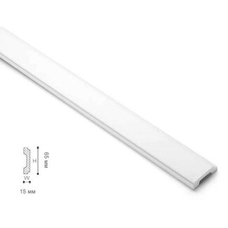 NMC Wallstyl WD1 (65 x 15 mm), lengte 2 m