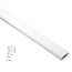 NMC Wallstyl WD1 (65 x 15 mm), lengte 2 m