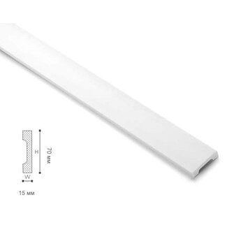 NMC Wallstyl WD2 (70 x 15 mm), lengte 2 m