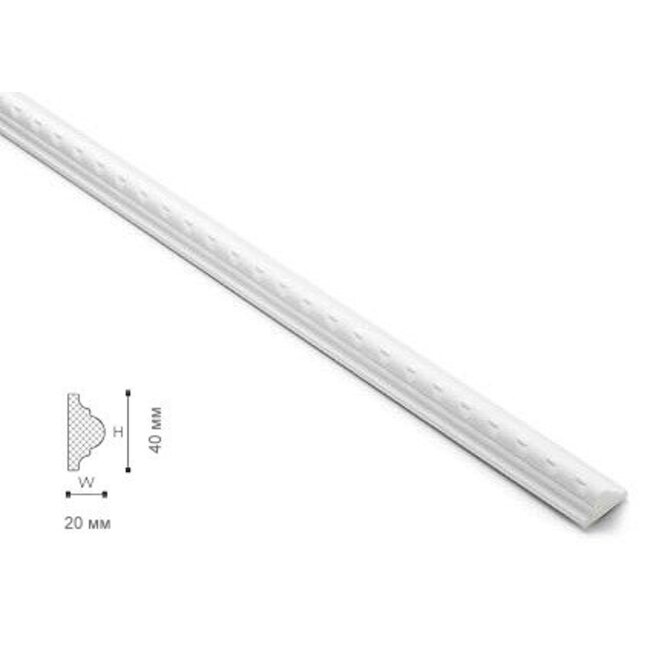 NMC Wallstyl WO2 (40 x 20 mm), lengte 2 m