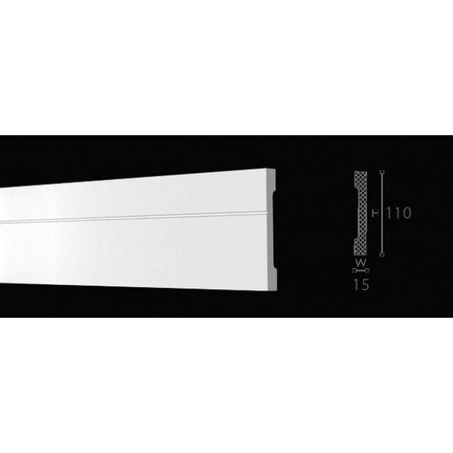 NMC Wallstyl / Floorstyl FD2 (110 x 15 mm), lengte 2 m