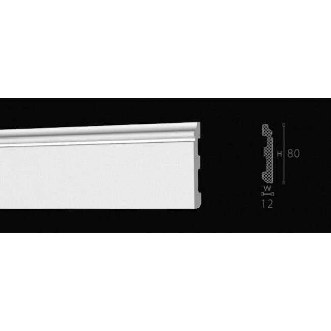 NMC Wallstyl / Floorstyl FL1 (80 x 12 mm), lengte 2 m