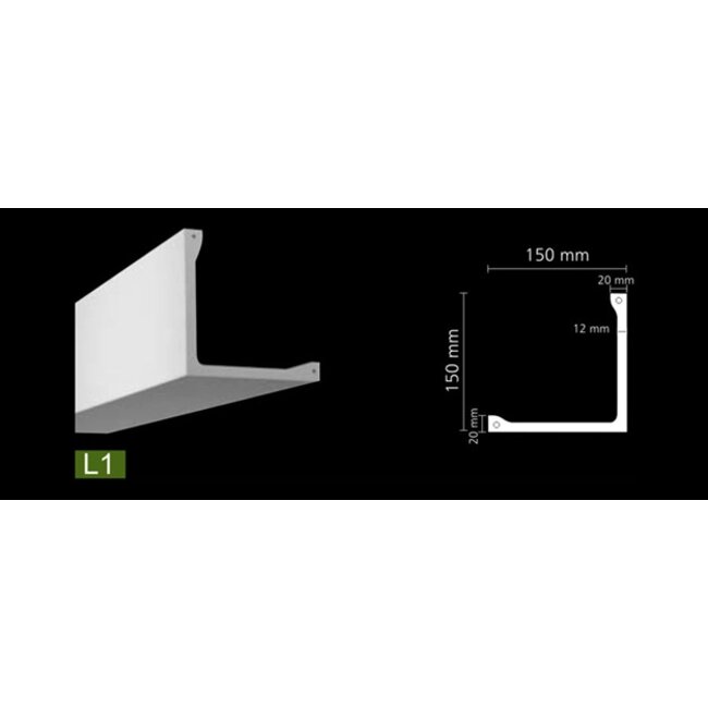 NMC Arstyl L1 (150 x 150 mm), lengte 2 m