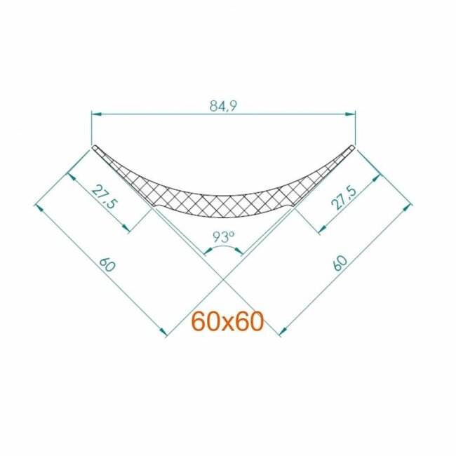 NMC Nomastyl Pure NE2 (60 x6 0 mm), lengte 2 m