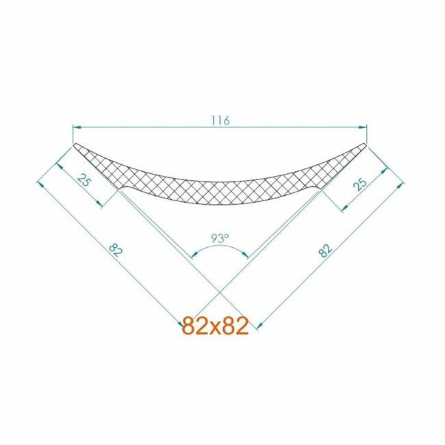 NMC Nomastyl Pure NE3 (82 x 82 mm), lengte 2 m