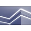 Grand Decor Polyurethaan - LED sierlijst voor indirecte verlichting, KF501 (62 x 25 mm), lengte 2 m