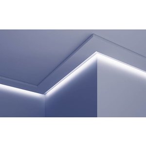 Grand Decor Polyurethaan - LED sierlijst voor indirecte verlichting, KF505 (142 x 25 mm), lengte 2 m