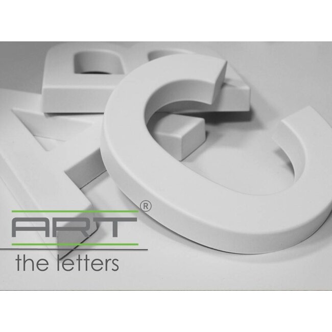 Art Décor 3D Letters Alfabet en Symbolen Polyurethaan hoogte ca. 20 cm