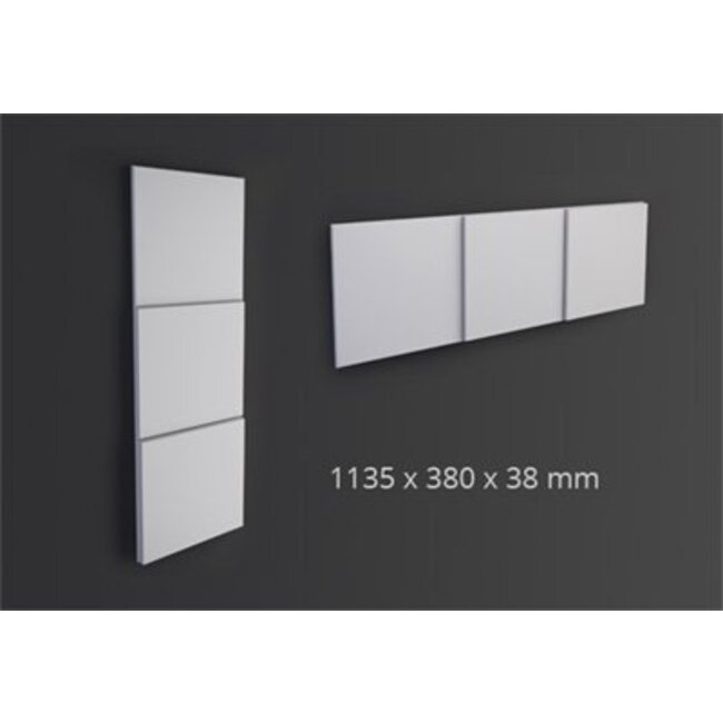 NMC 3D Wallpanel / Wandpaneel Domino Polyurethaan (1135 x 380 x 38 mm) - 4 Wandpanelen