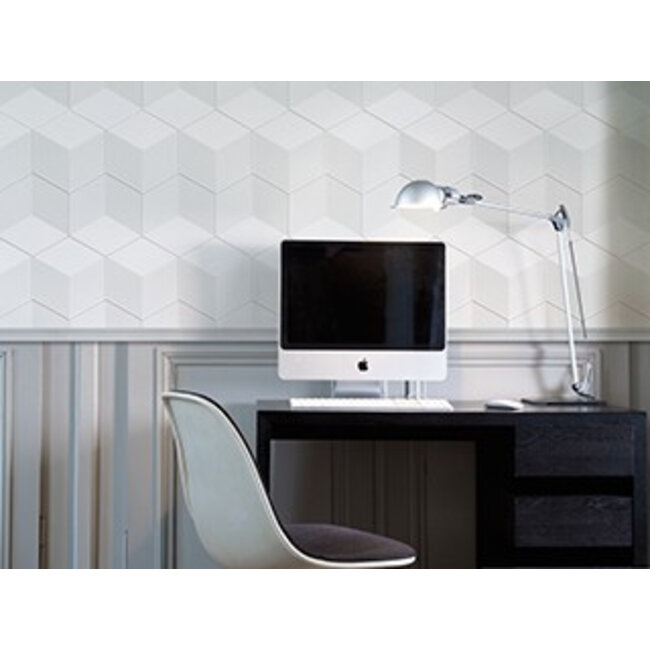 NMC 3D Wallpanel / Wandpaneel Cube Polyurethaan (1135 x 350 x 24 mm) - 6 Wandpanelen